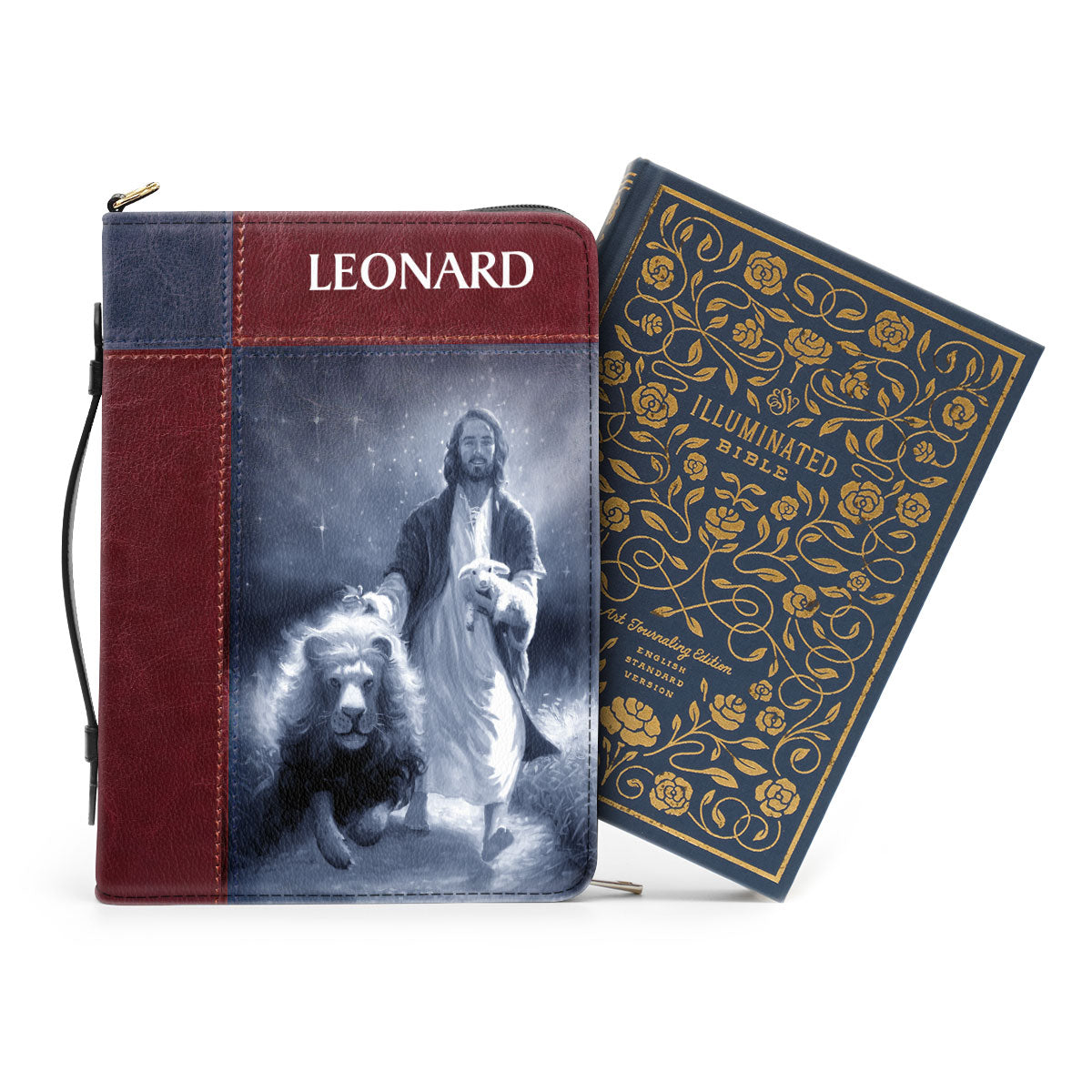 Beautiful Personalized Bible Cover - He Works All Things For The Good Of Those Who Love Him NUM315B