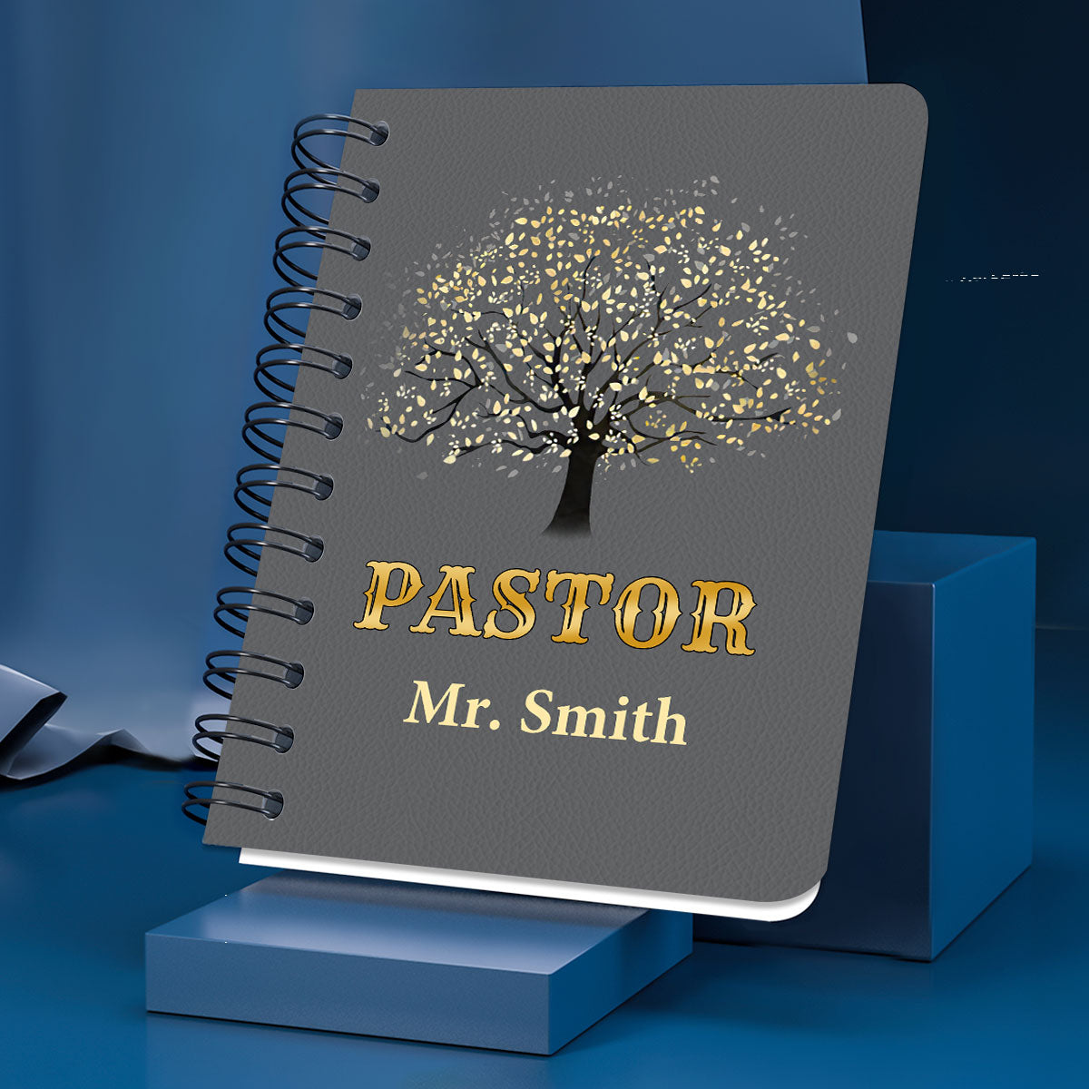 Jesuspirit | Religious Gift For Christian People | Thank You Pastor | Personalized Spiral Journal SJNAM1002B