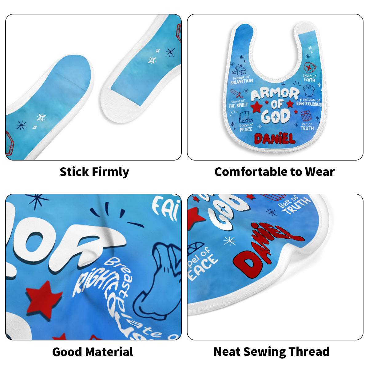 Armor of God | Personalized Baby Bib