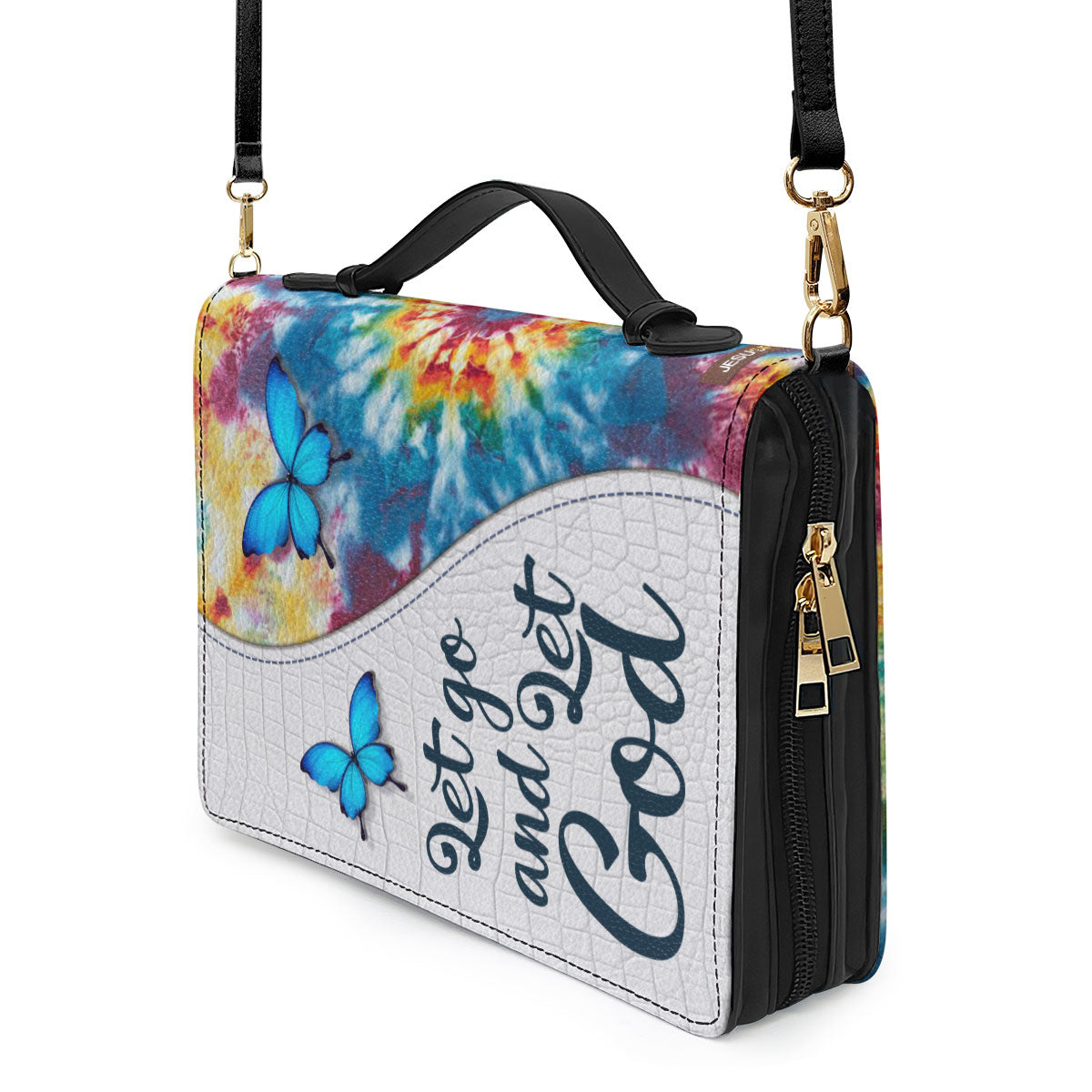 Colorful Personalized Bible Cover - Let Go And Let God H11A