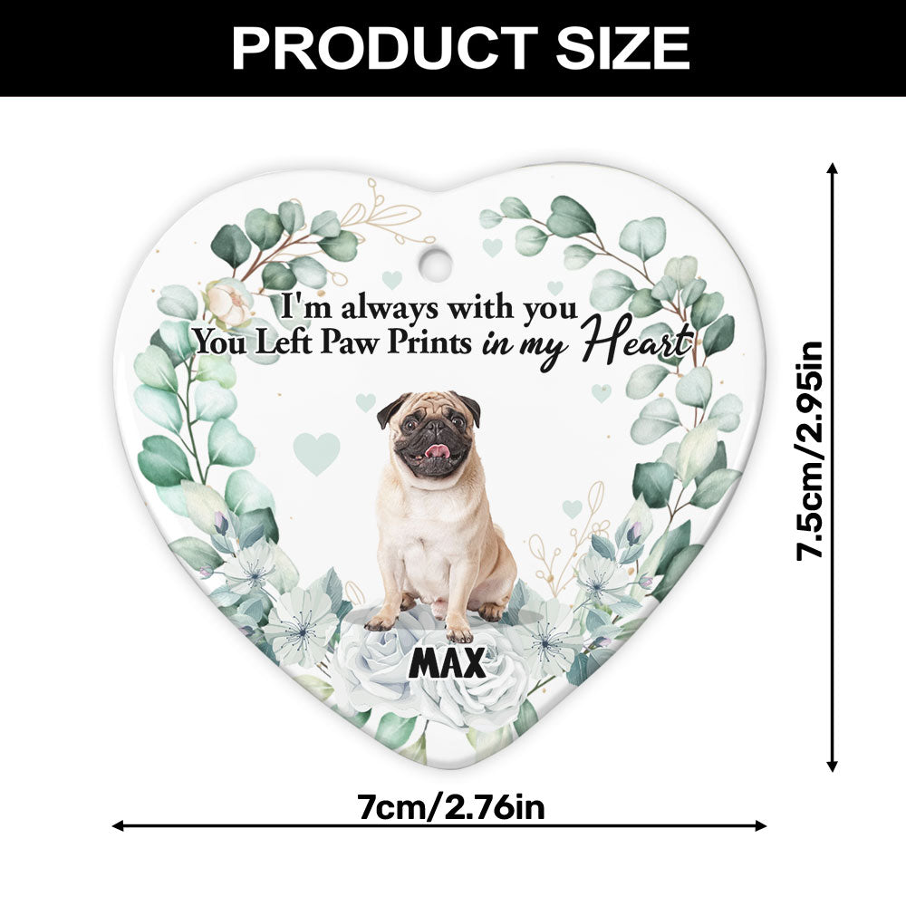 Not All Angels Have Wings Some Have Whiskers | Personalized Heart Shaped Ceramic Ornament JSHCOPT2290TA