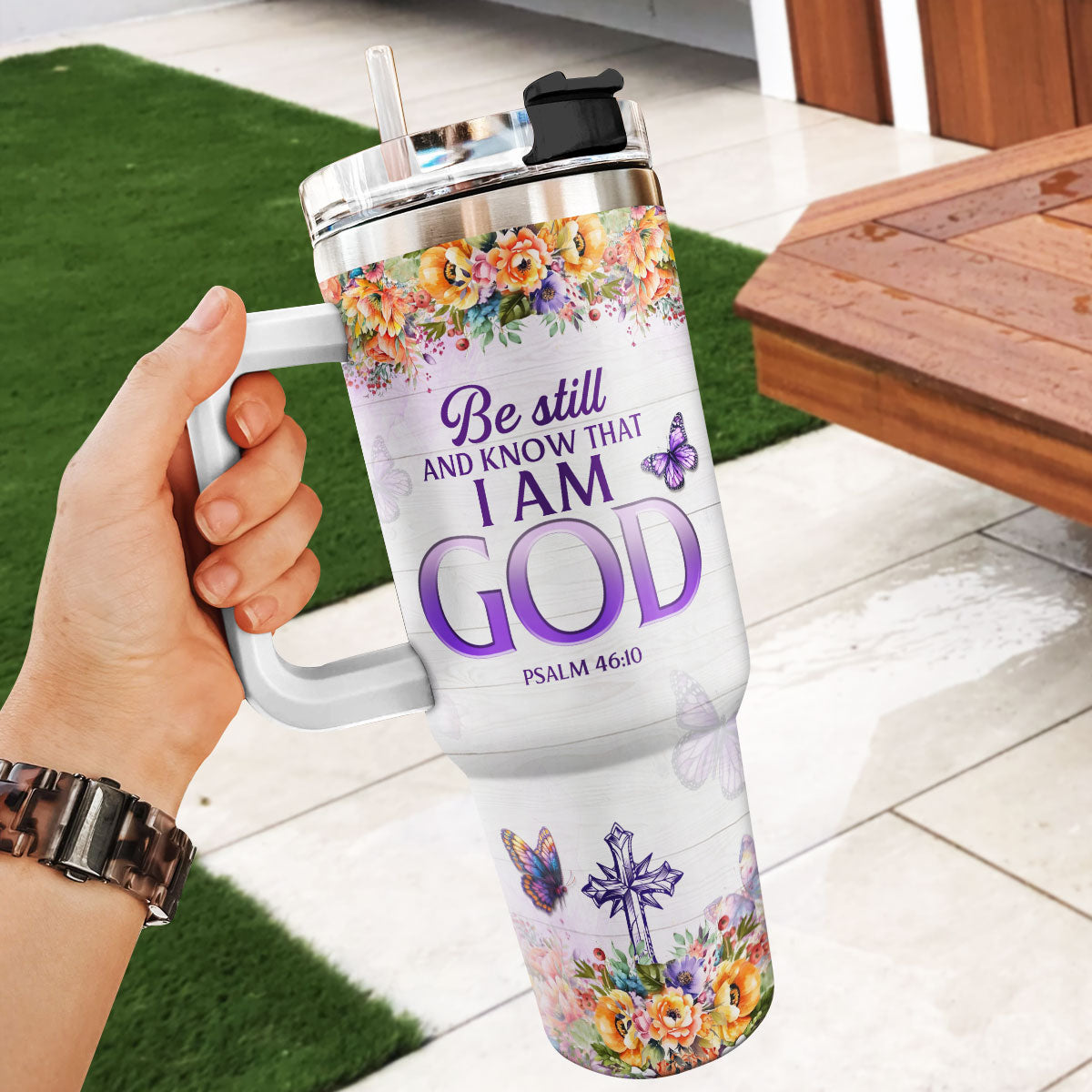 Love The Lord Your God | Personalized Stainless Steel Tumbler JSSSTPT2563M