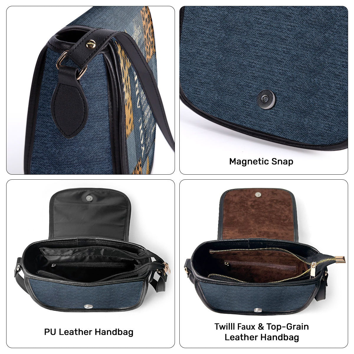 You Are Made For A Purpose - Personalized Leather Saddle Bag LHBM720