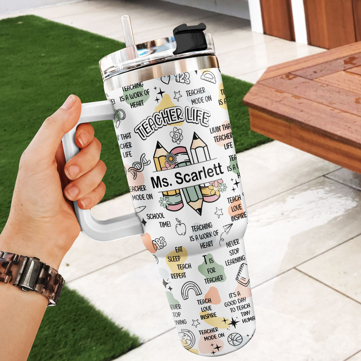 Teacher Life | Personalized Stainless Steel Tumbler JSSSTT48
