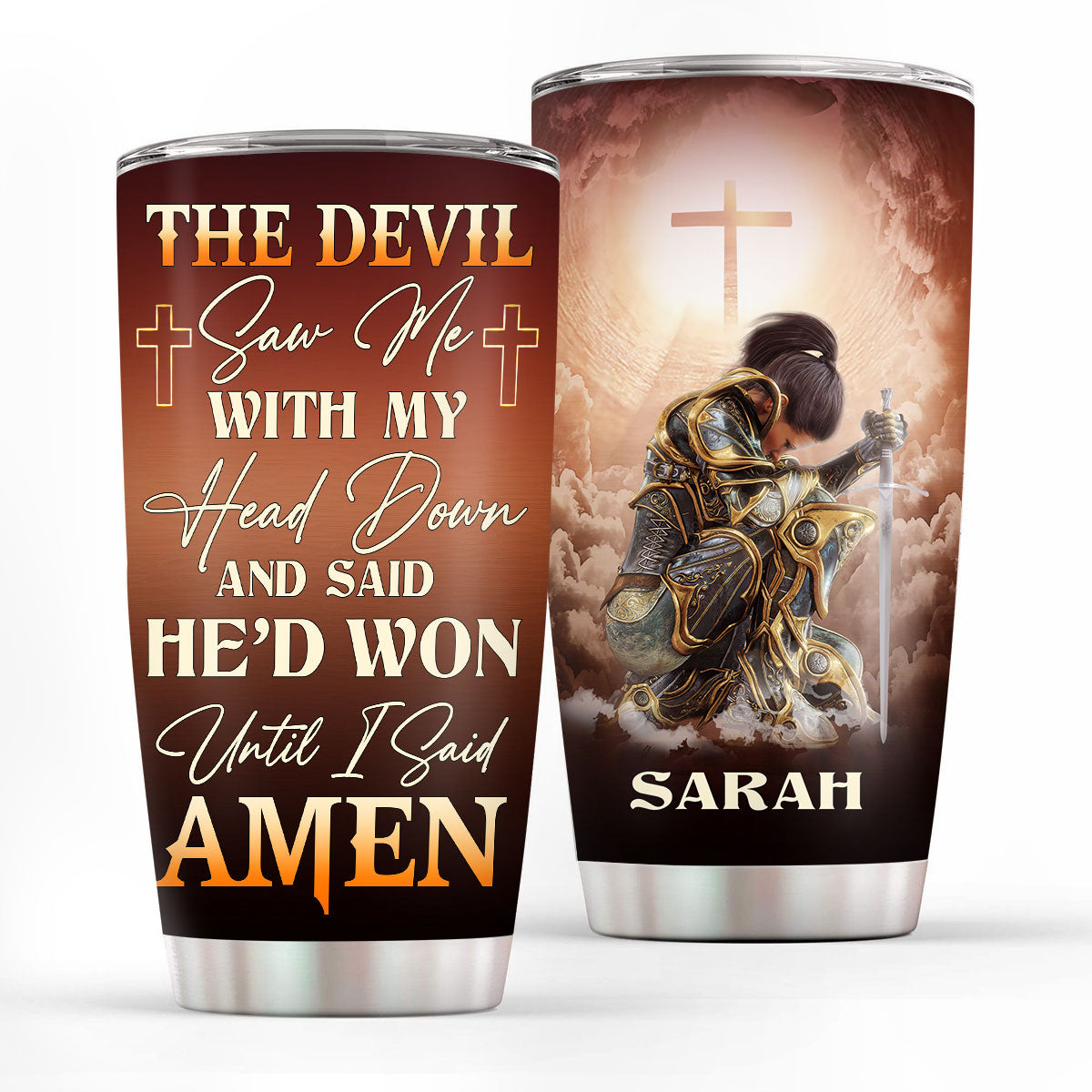 Jesuspirit | Christian Faith Gifts | Stainless Steel Tumbler | Until I Said Amen SSTNAM1012