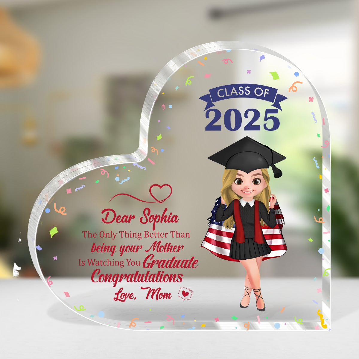 Better Than Being Your Mom | Personalized Custom Shaped Squared Acrylic Plaque