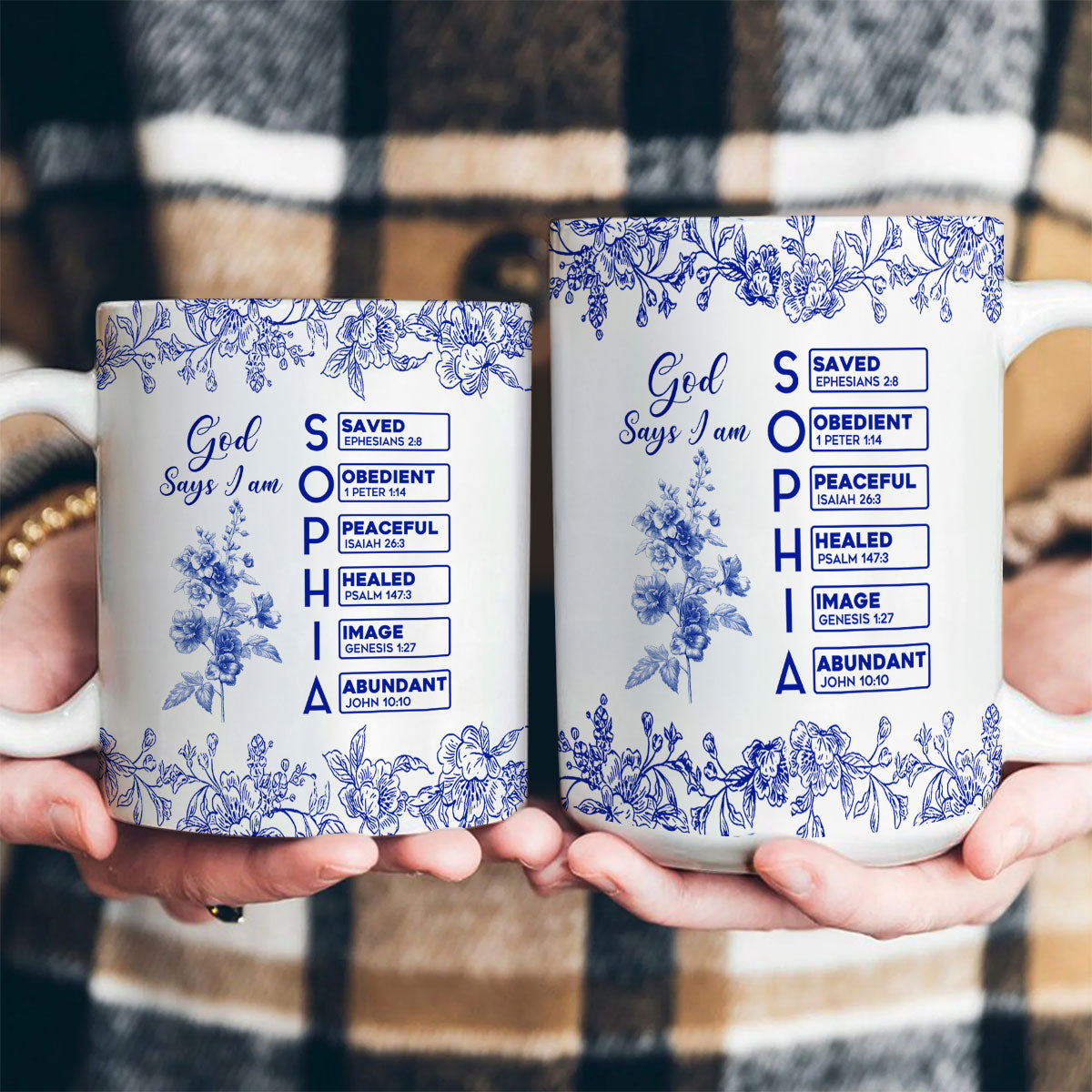 God Says I Am | Personalized Ceramic Coffee Mug