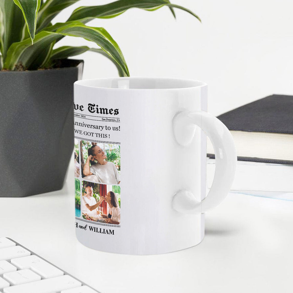 The Love Times | Personalized White Ceramic Mug