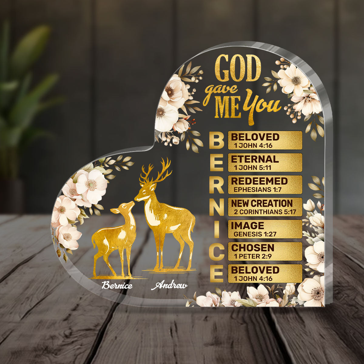 To My Wife | Personalized Custom Shaped Squared Acrylic Plaque
