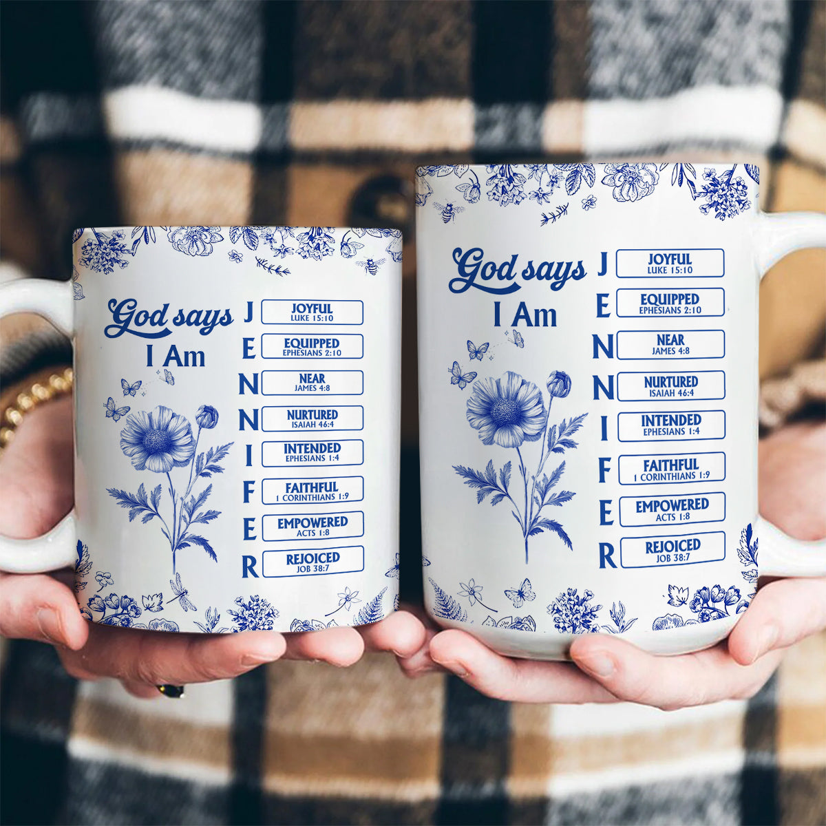 God Says I Am | Personalized Ceramic Coffee Mug