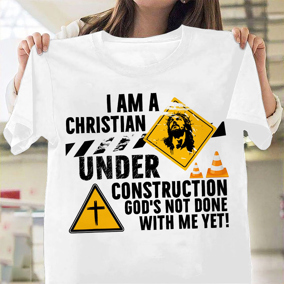 I Am A Christian Under Construction | Personalized Classic Unisex T-shirt