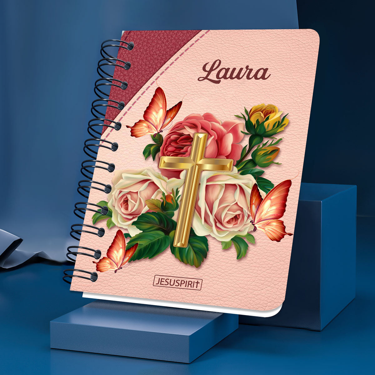 Don‘t Worry About Anything - Pretty Personalized Cross Spiral Journal NUH326