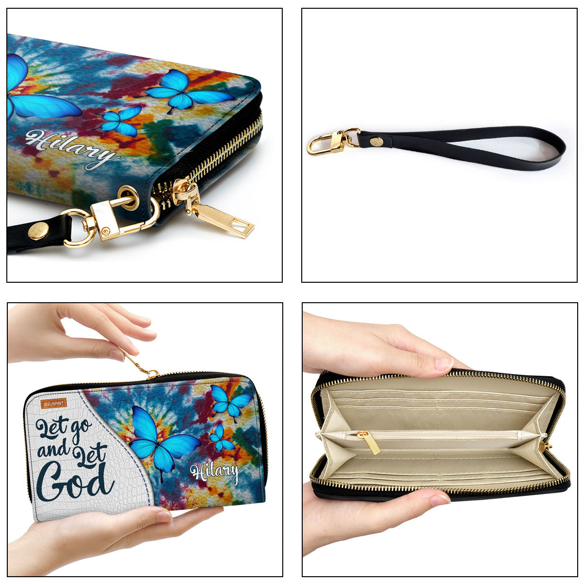 Adorable Personalized Clutch Purse - Let Go And Let God H11