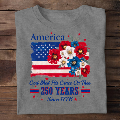 God Shed His Grace On Thee | Personalized 2D Unisex T-shirt