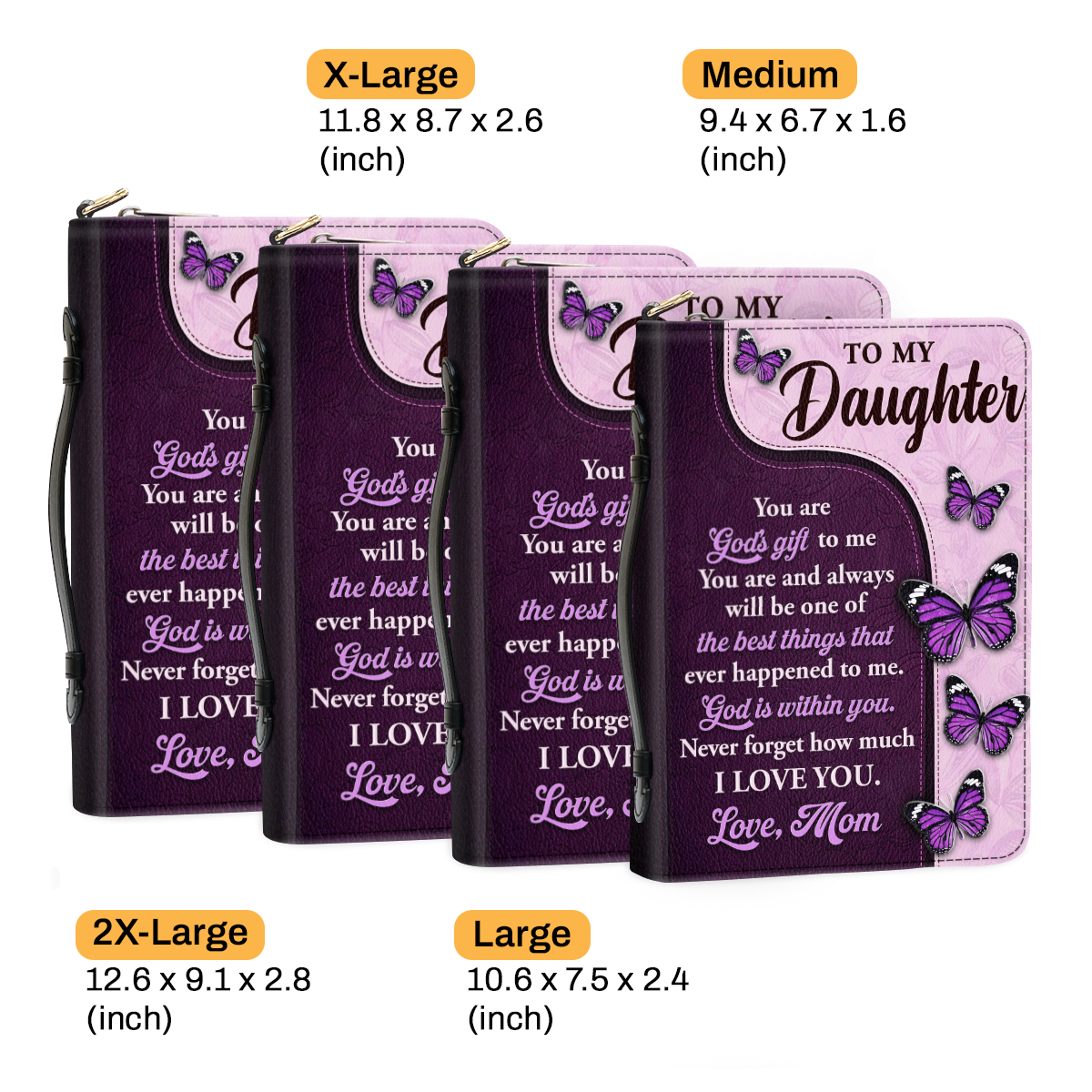 To My Daughter My Granddaughter  | Personalized Bible Cover