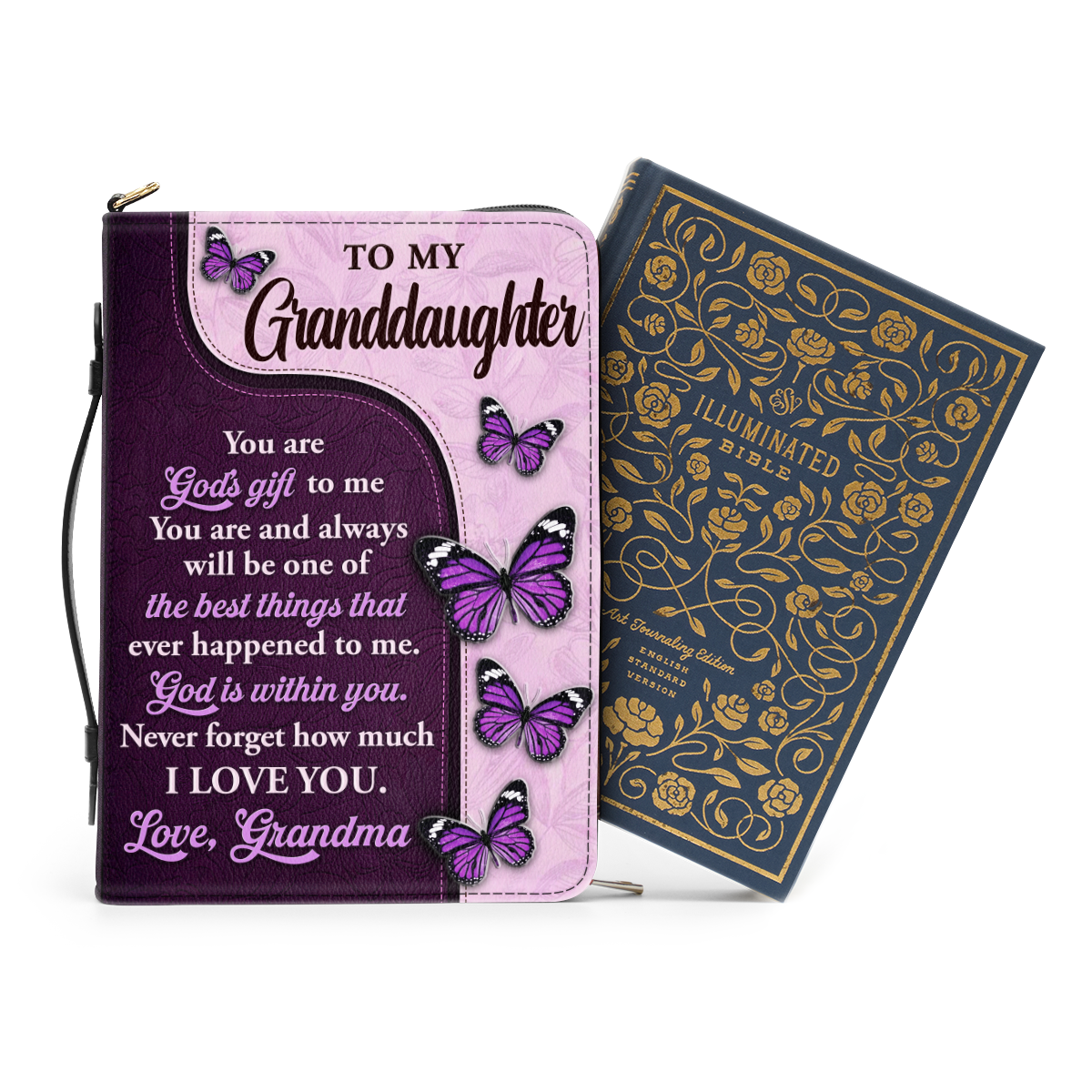 To My Daughter My Granddaughter  | Personalized Bible Cover