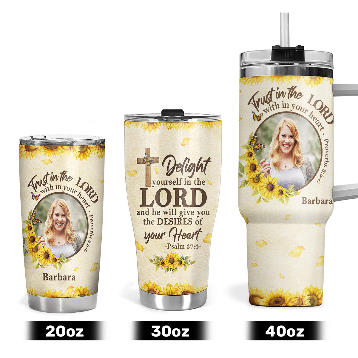 Delight Yourself In The Lord | Personalized Stainless Steel Tumbler JSSSTPTN2411M