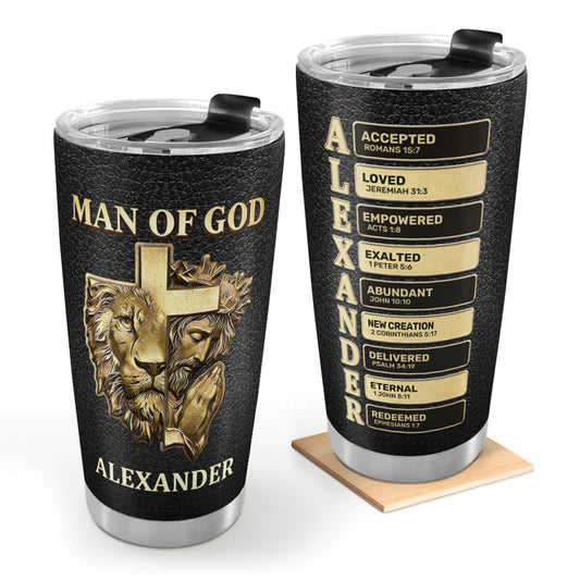 Man Of God | Personalized Stainless Steel Tumbler