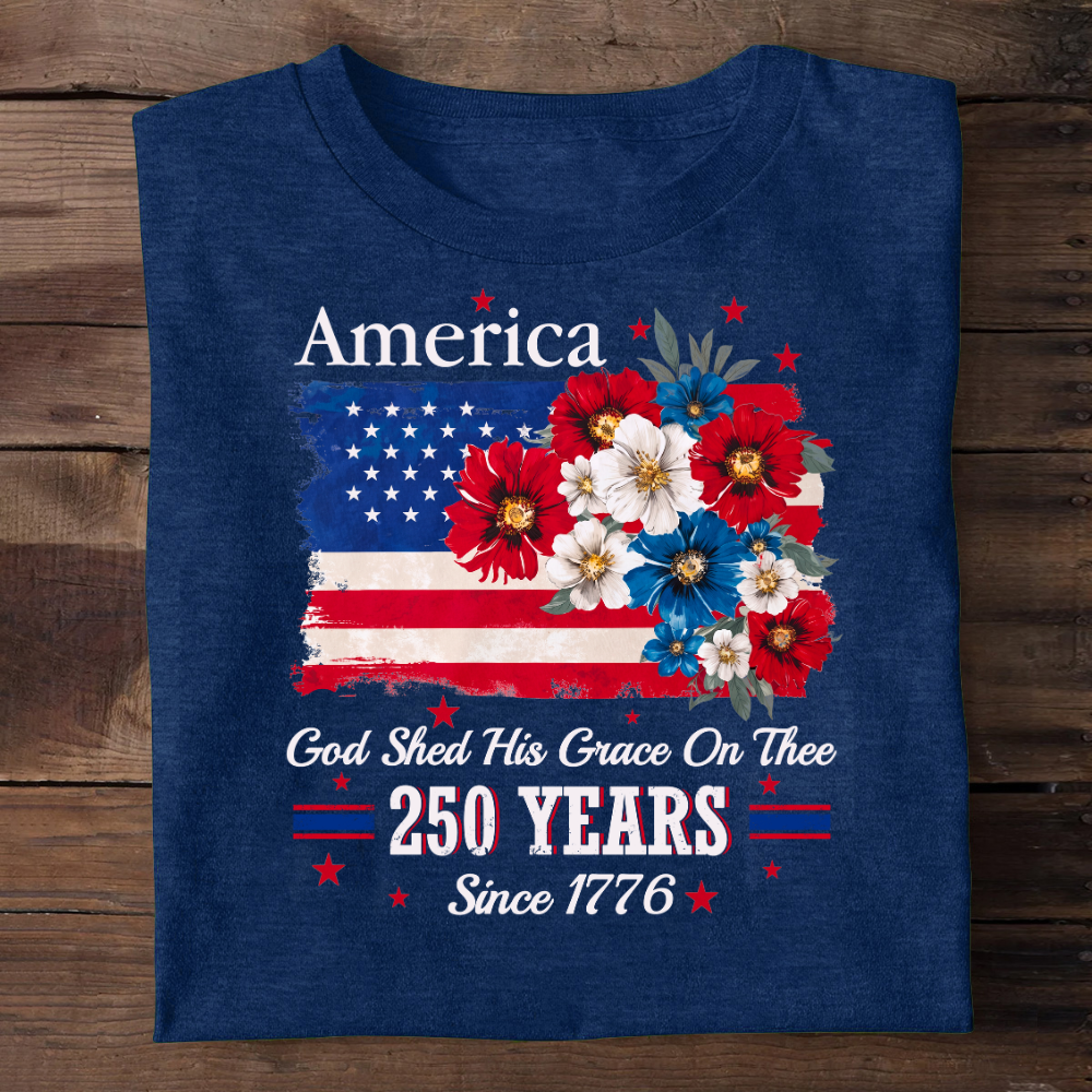 God Shed His Grace On Thee | Personalized 2D Unisex T-shirt
