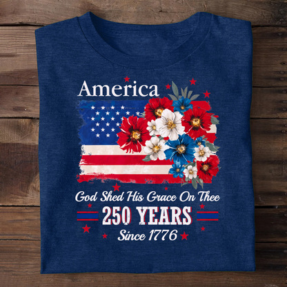 God Shed His Grace On Thee | Personalized 2D Unisex T-shirt
