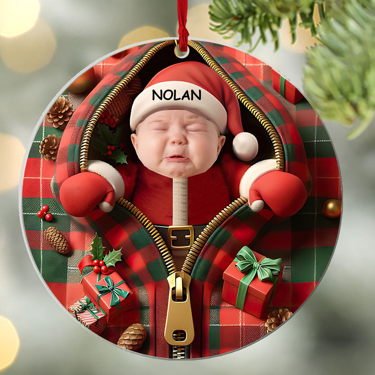 Baby First Christmas | Personalized 1-Side Acrylic Ornament JSACOPN2634M