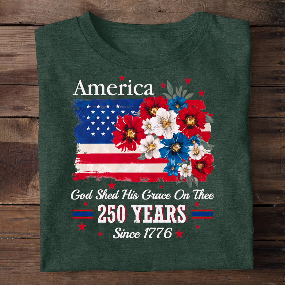 God Shed His Grace On Thee | Personalized 2D Unisex T-shirt