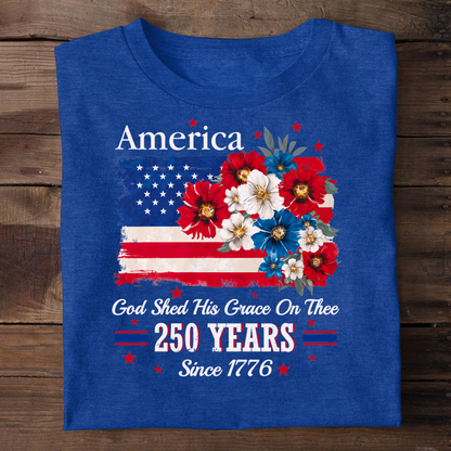 God Shed His Grace On Thee | Personalized 2D Unisex T-shirt