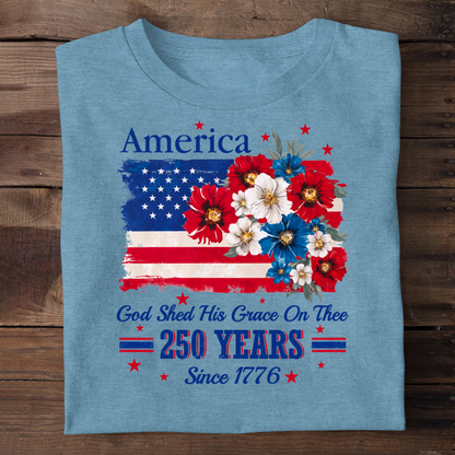 God Shed His Grace On Thee | Personalized 2D Unisex T-shirt