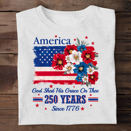 God Shed His Grace On Thee | Personalized 2D Unisex T-shirt