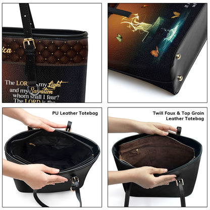 It Is My Enemies And My Foes - Unique Personalized Large Leather Tote Bag NUM481