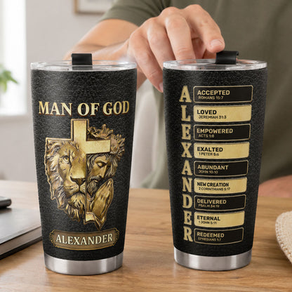 Man Of God | Personalized Stainless Steel Tumbler
