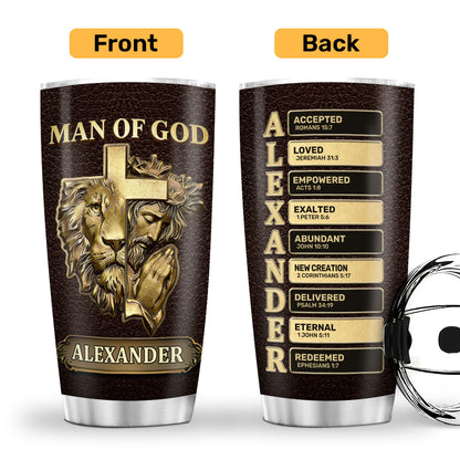 Man Of God | Personalized Stainless Steel Tumbler