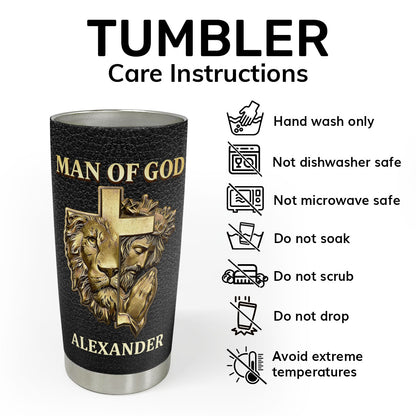 Man Of God | Personalized Stainless Steel Tumbler