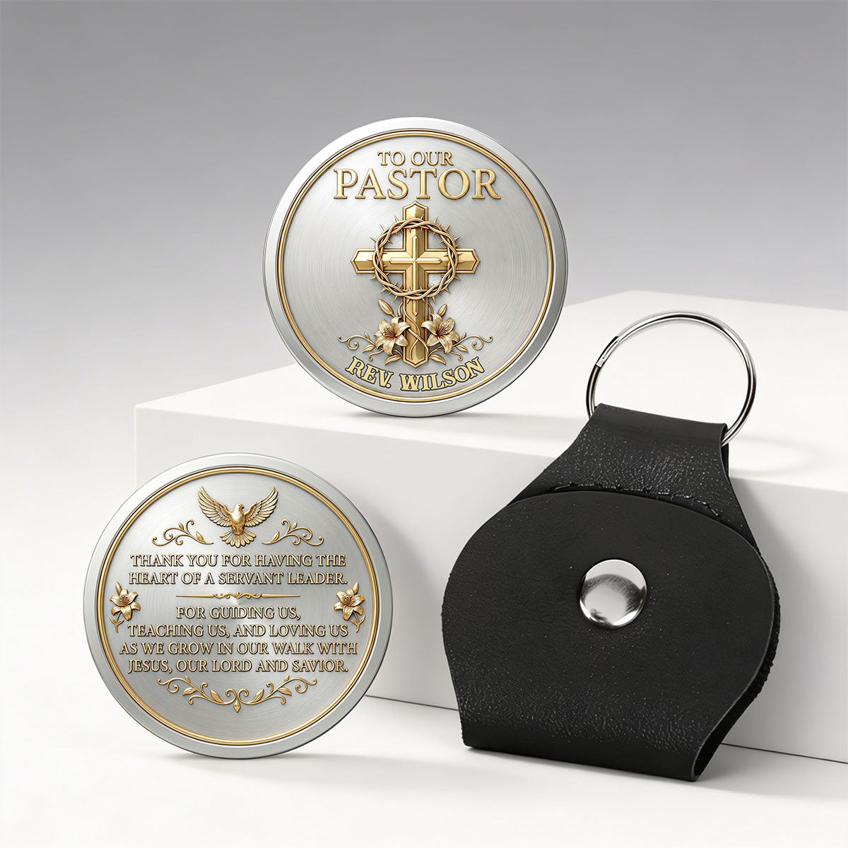 To Our Pastor For Having The Heart Of A Servant Leader | Personalized Pocket Hug