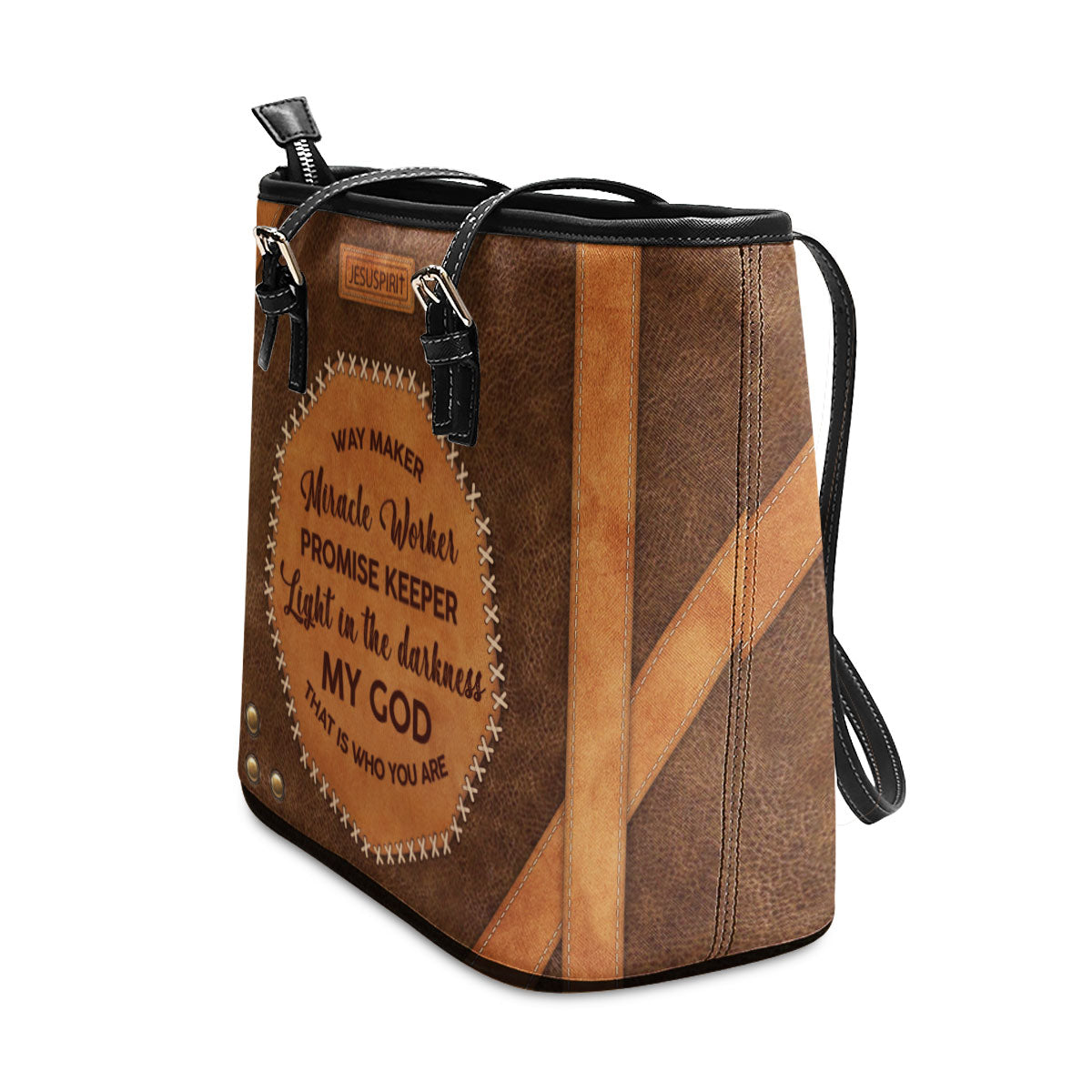 My God That Is Who You Are - Beautiful Large Leather Tote Bag HHN366