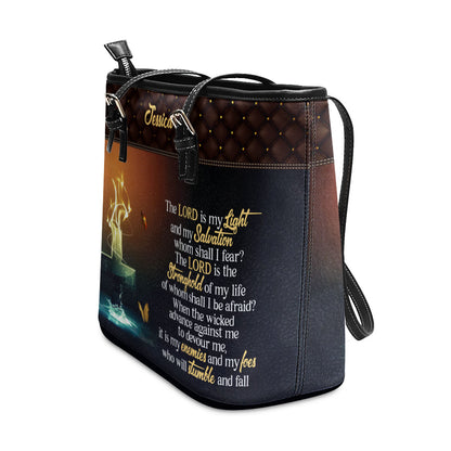 It Is My Enemies And My Foes - Unique Personalized Large Leather Tote Bag NUM481