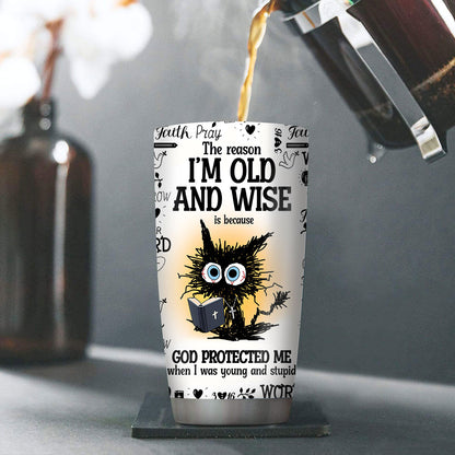 Jesuspirit | Christian Faith Gifts | Stainless Steel Tumbler | God protected me SSTNAHN1001B