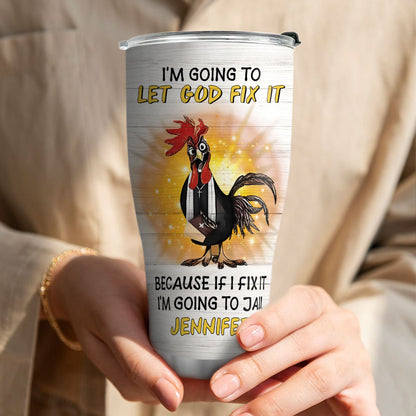 Jesuspirit | Christian Faith Gifts | Stainless Steel Tumbler | Let God Fix It SSTNAHN1005A