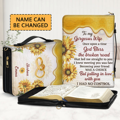 To My Gorgeous Wife - Lovely Personalized Bible Cover AHN244