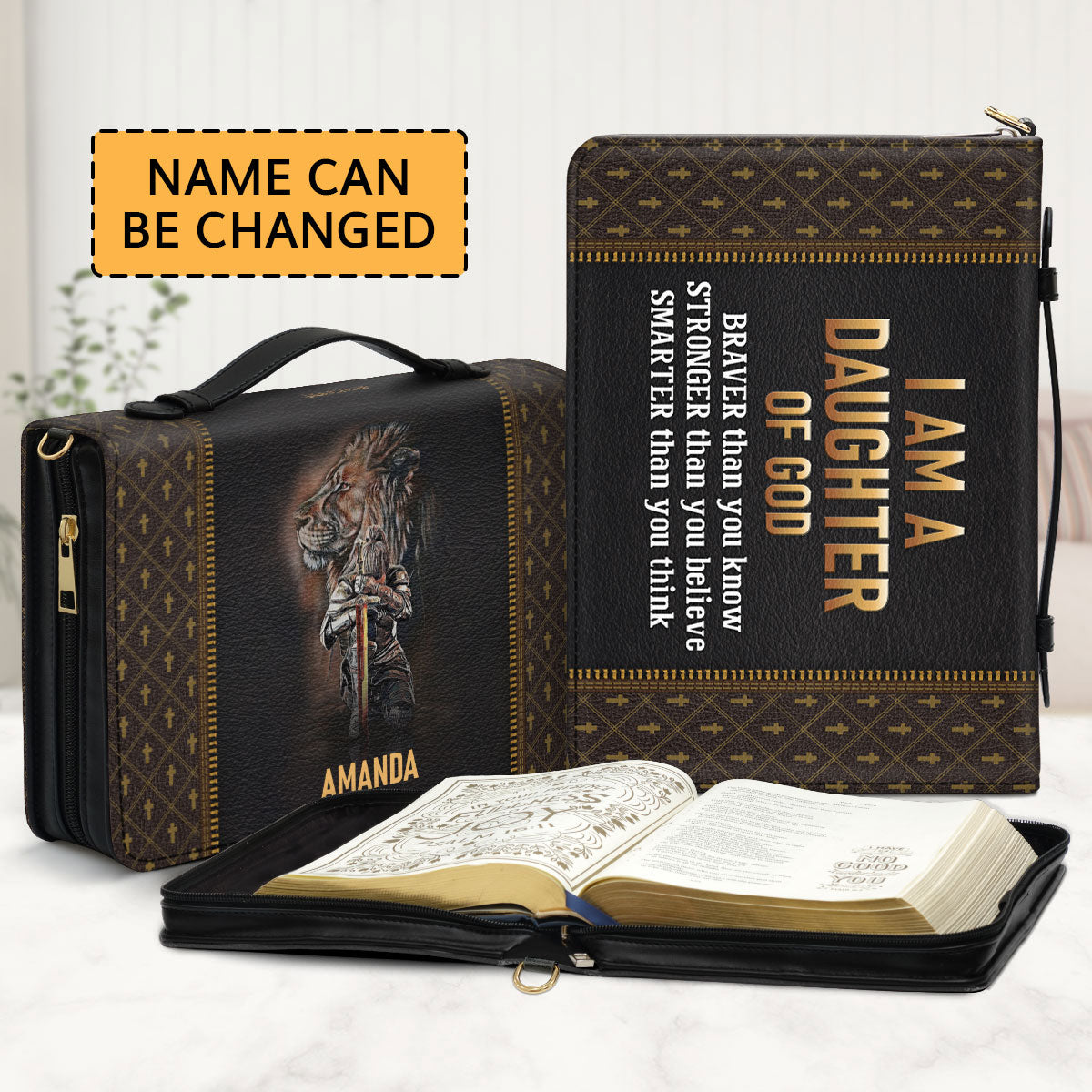 Beautiful Bible Cover - I Am A Daughter Of God NHN155A