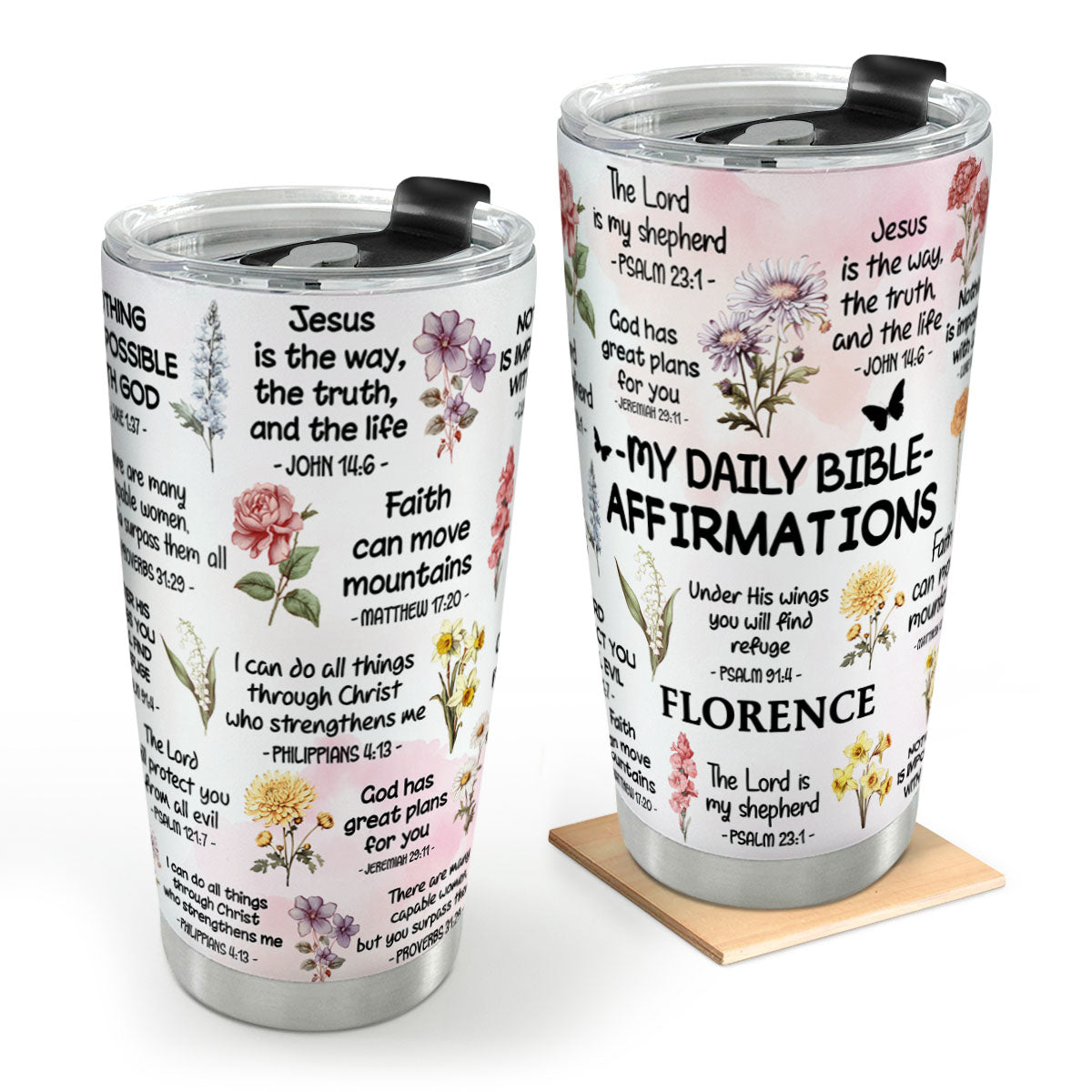 Bible Verse Do It Yourself | Personalized Stainless Steel Tumbler