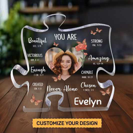 You Are Beautiful You Are Amazing | Personalized Custom Shaped Squared Acrylic Plaque JSAPPHLT1819M
