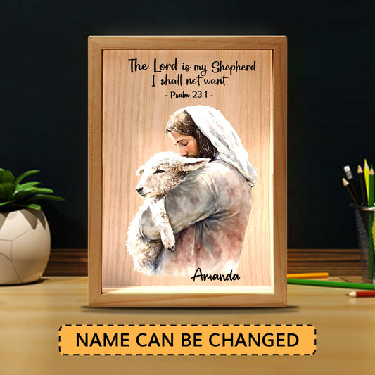 Jesuspirit Personalized Frame Light Box | The Lord Is My Shepherd FLBM05