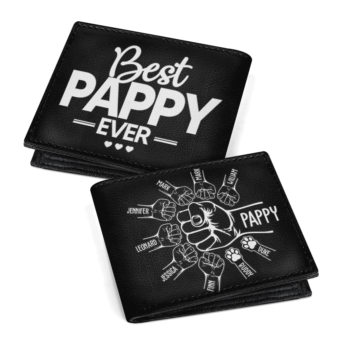 Best Dad Ever | Personalized Folded Wallet For Men JSLFWH860