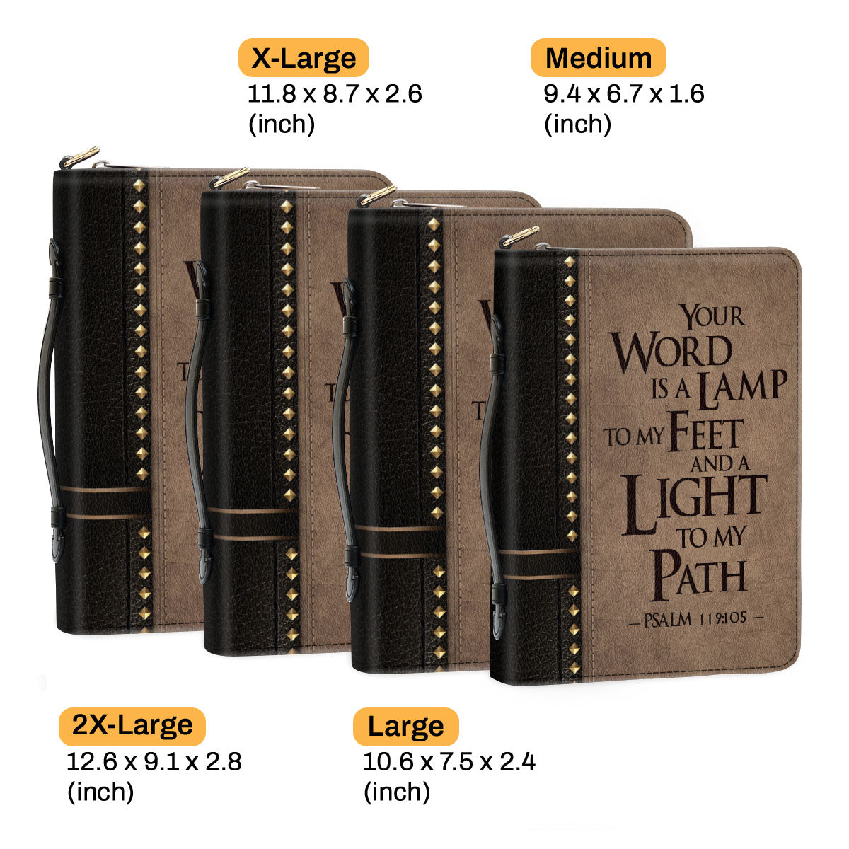 Special Personalized Bible Cover - Your Word Is A Lamp To My Feet BC07