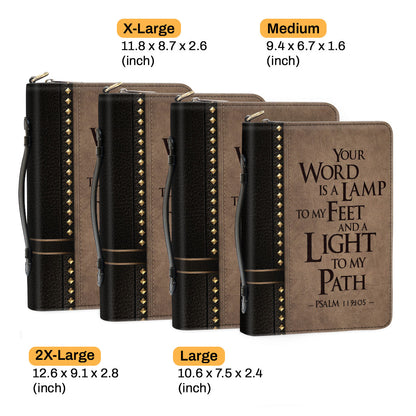 Special Personalized Bible Cover - Your Word Is A Lamp To My Feet BC07