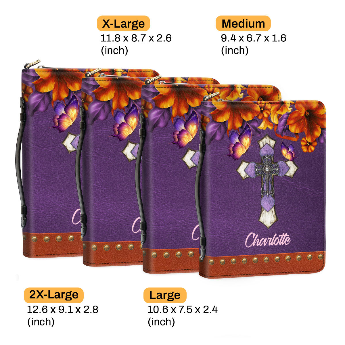 Jesuspirit | God Has An Amazing Plan For Your Life | Personalized Cross Bible Cover With Handle | Zippered Bible Carrying Case BCHN611