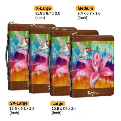 Colorful Personalized Bible Cover - Faith Over Fear H09
