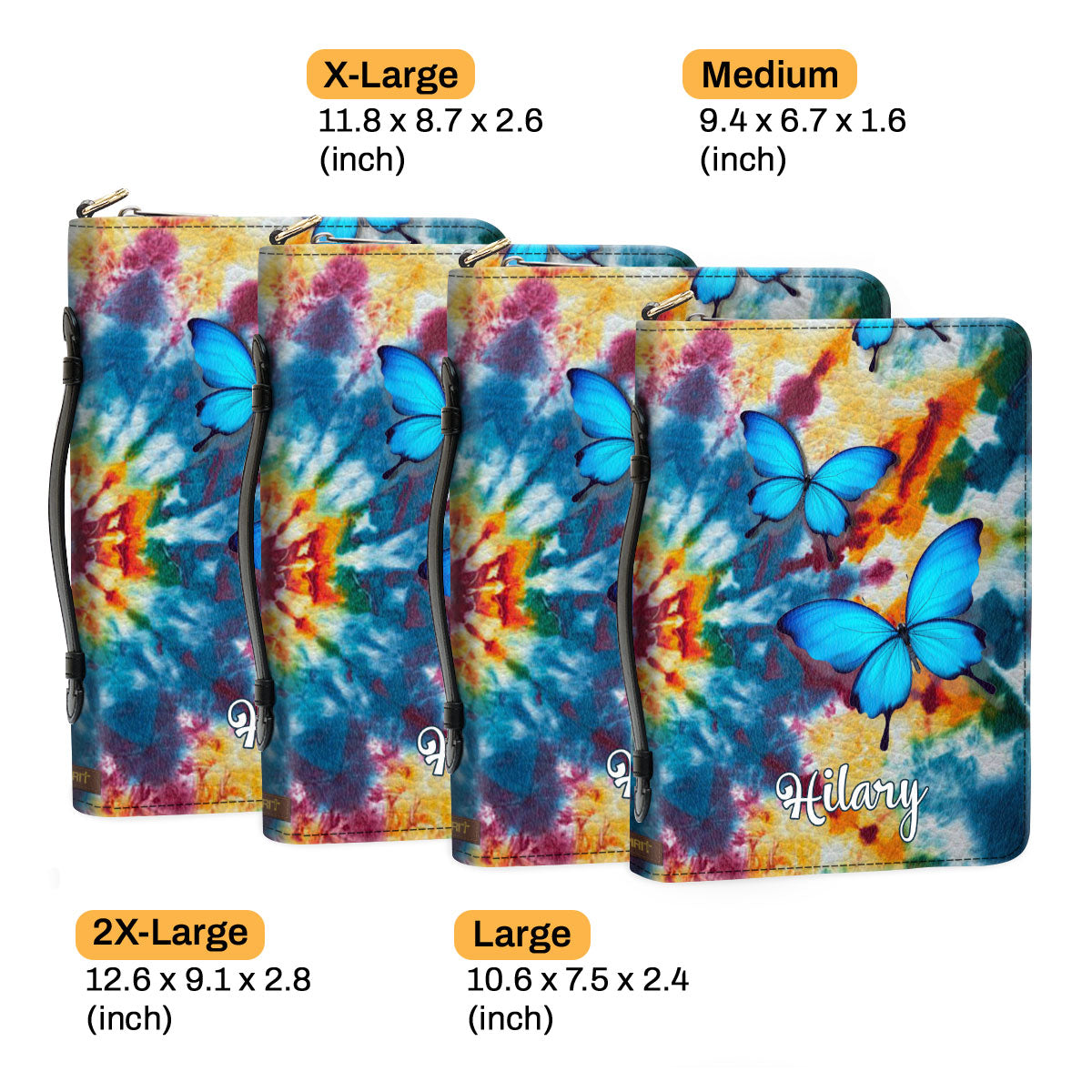 Colorful Personalized Bible Cover - Let Go And Let God H11A