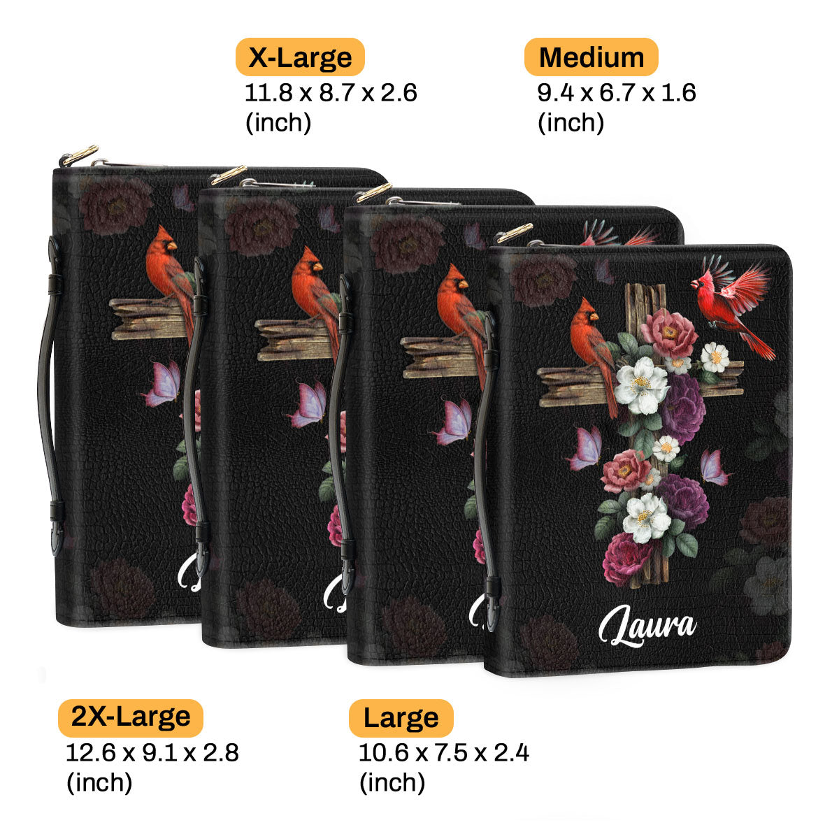 Jesuspirit Personalized Bible Cover | Gifts For Women's Ministry | Amazing Grace Bible Case With Zipper NUH435